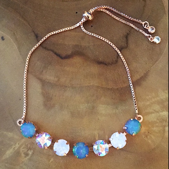 Aurora Borealis, Opal +AB Crystal Bracelet - Picture 4 of 6